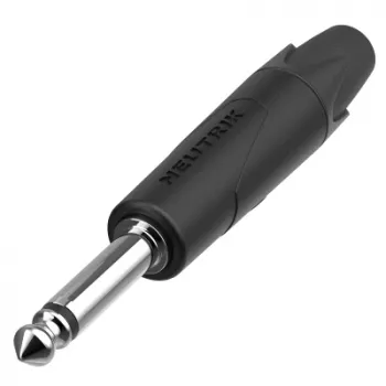 Neutrik NP2XX-NI-0 6,35 mm 2-polige jackstekker, vernikkelde contacten, soldeeraansluiting