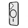SBS hoesje Apple iPhone 17 transparant zwart MagSafe-compatibel TEMAGCOLIP1763K