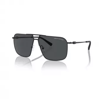 Armani Exchange heren vierkante zonnebril AX2050S609980 matzwart/donkergrijs 60mm