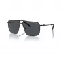 Armani Exchange heren vierkante zonnebril AX2050S609980 matzwart/donkergrijs 60mm