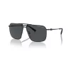 Armani Exchange heren vierkante zonnebril AX2050S609980 matzwart/donkergrijs 60mm
