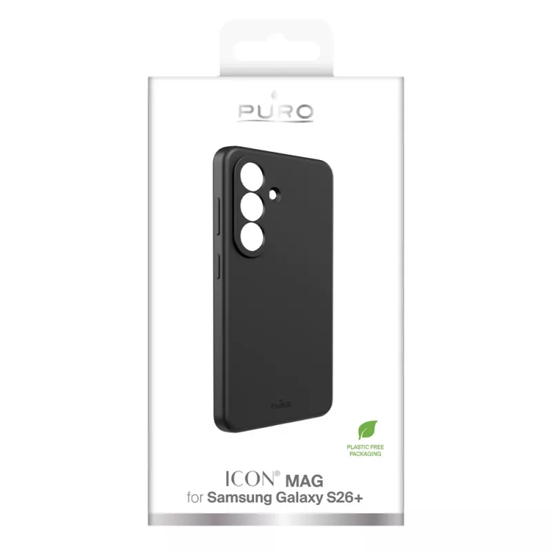 SBS Mobile Icon hoesje voor Samsung Galaxy S26+ – zwarte siliconen achterkant PUSGS26PICONBLK