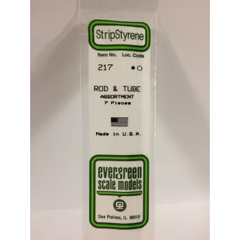 Evergreen cilindrische staaf van polystyreen (7 st.) (217)
