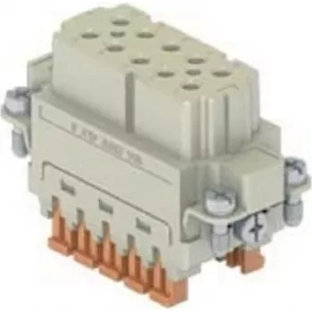 ILME CSAHF10 businzetstuk 10P+PE zilver SQUICH 16A 250V maat 49.16