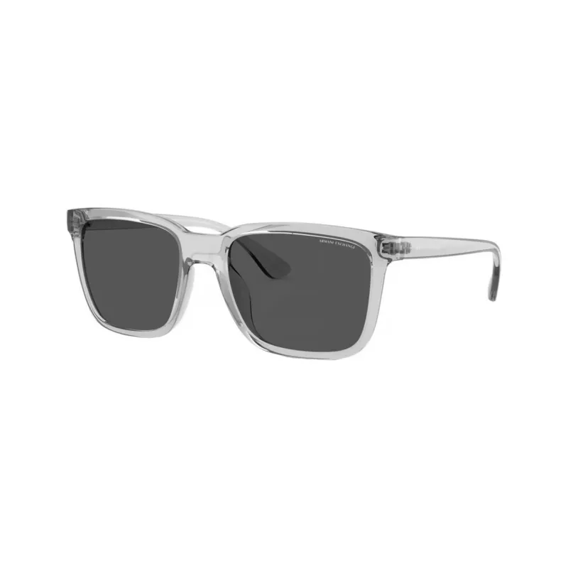 Armani Exchange heren rechthoekige zonnebril AX4112SU82398 zwart/grijs 55-19-145