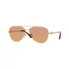 Versace VE2283-1002EL heren zonnebril, zwart montuur, grijze glazen, 61mm