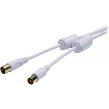 Vivanco SAT-antenneaansluitkabel 10 m wit VVAN75FEDBGW