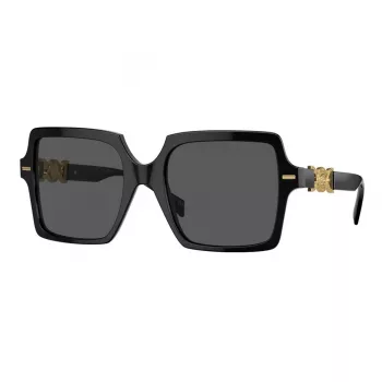 Versace VE4441 GB1-87 dameszonnebril, vierkant, zwart/grijs, 55mm