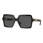 Versace VE4441 GB1-87 dameszonnebril, vierkant, zwart/grijs, 55mm