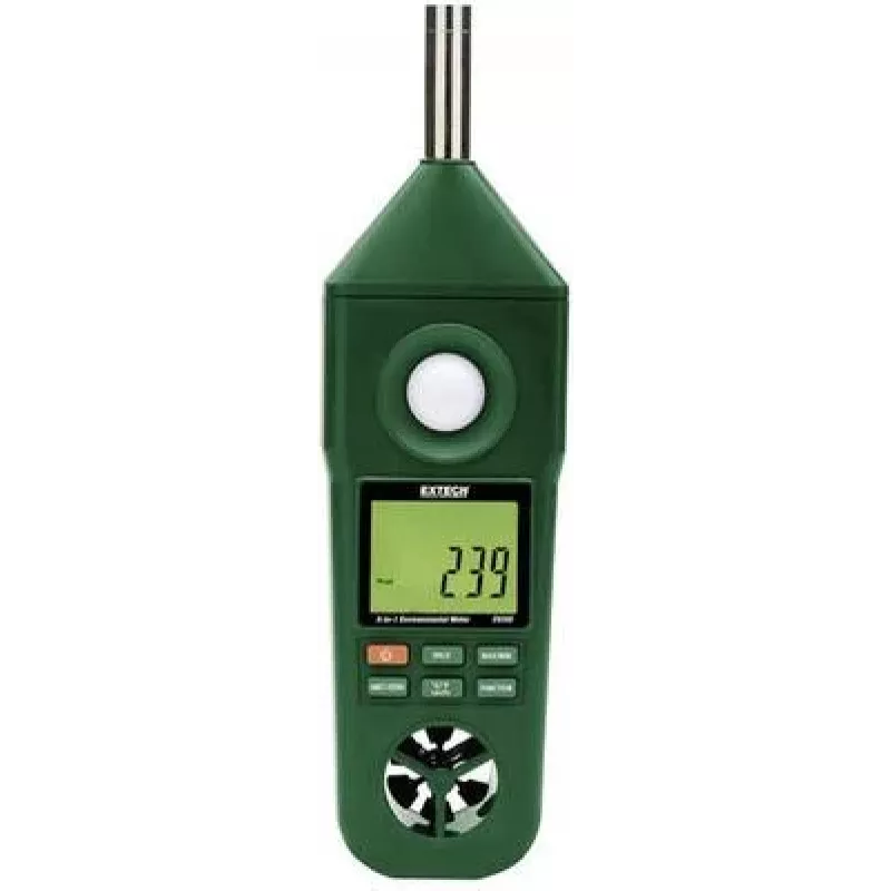 Extech EN300 5-in-1 omgevingsmeter: anemometer, hygrometer, luxmeter, thermometer, geluidsniveaumeter