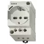 Finder 7U.00.8.230.0000 DIN-rail Schuko-stopcontact, 230 V AC, 16 A, grijs RAL 7035