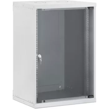 Intellinet 19 inch wandmontage-netwerkkast, Basic Line, 15U, 400 mm diep, grijs RAL 9005 (716727)