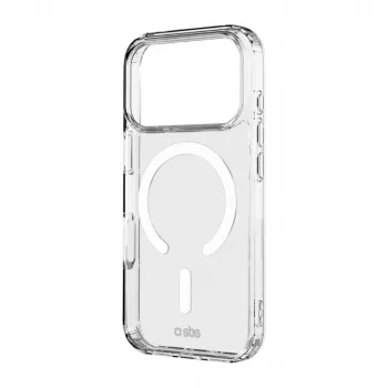 SBS Light Mag Cover hoesje voor iPhone 18 Pro Max / 17 Pro Max, MagSafe-compatibel, transparant