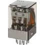 Finder 60.13.8.024.0 industrieel relais met LED, 3 CO, 24V AC, 10A, steekbaar 601380240050