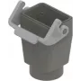 ILME TMAV06LG25 hoogprofiel T-koppelingsbehuizing, maat 6B, enkele hendel, M25 rechte ingang, grijs