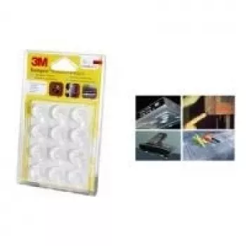 3M Bumpon beschermingsbuffer SJ5309BL transparant rond 22,3 mm diameter, 10,1 mm hoogte, zelfklevend