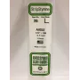 Evergreen polystyreen L-profiel 350 x 4 x 4 mm, 3 stuks, wit
