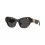 Burberry BE4423F411187 dameszonnebril, vierkant, zwart montuur, grijze glazen, 52mm