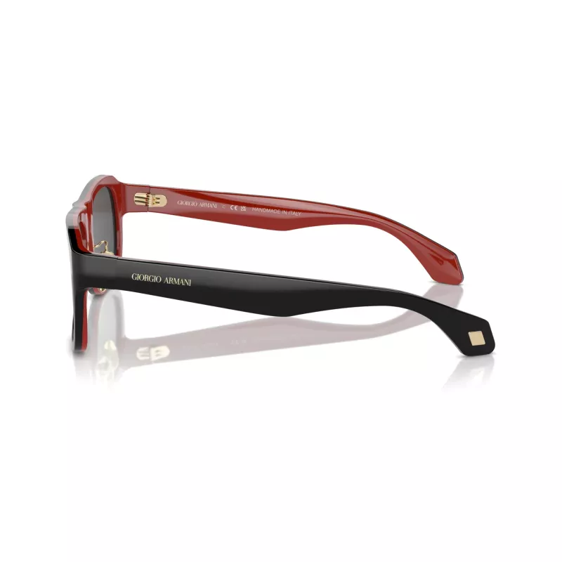 Giorgio Armani herenzonnebril vierkant AR8209 6069B1 matzwart donkergrijs 54mm