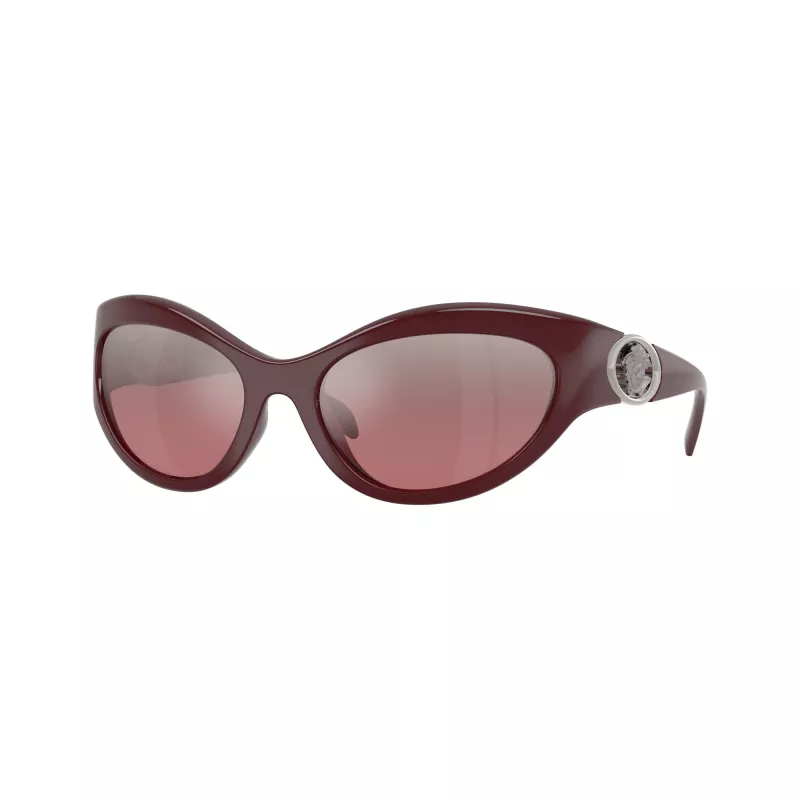 Versace VE4485-54877E dames cat-eye zonnebril, Havana montuur, donkerbruine gradientglazen, 59mm