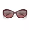 Versace VE4485-54877E dames cat-eye zonnebril, Havana montuur, donkerbruine gradientglazen, 59mm