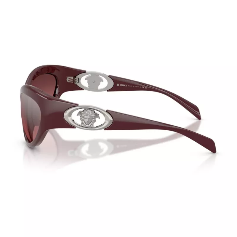 Versace VE4485-54877E dames cat-eye zonnebril, Havana montuur, donkerbruine gradientglazen, 59mm