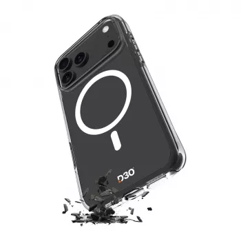 PURO transparante hoes voor Apple iPhone 17 Pro Max met MagSafe - wit
