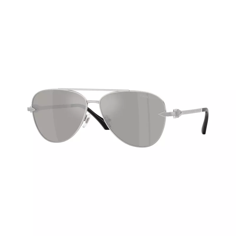 Versace VE2283-10006G heren pilotenzonnebril zwart/grijs gespiegeld 61mm