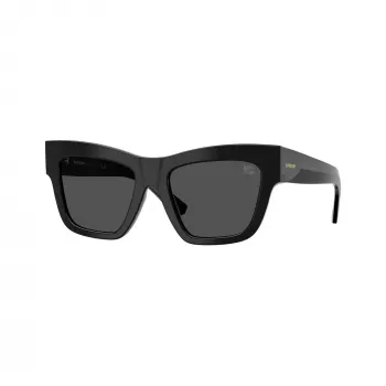Burberry BE4449F300187 dames cat-eye zonnebril, zwart montuur, grijze glazen, 53/19/140 mm