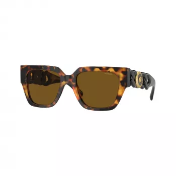 Versace VE4409-511983 Dames cat-eye zonnebril, havana montuur, donkergrijze gradient-glazen, 54mm