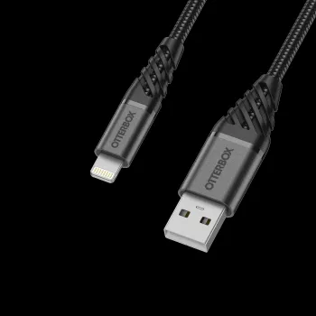 OtterBox Premium Lightning naar USB-A kabel 1m zwart 78-52643