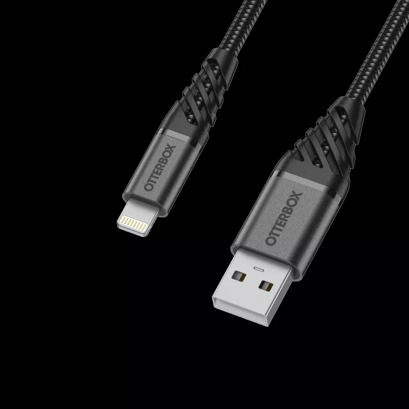 OtterBox Premium Lightning naar USB-A kabel 1m zwart 78-52643
