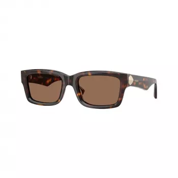 Burberry BE4443-300273 dames cat-eye zonnebril, havana montuur, bruine gradientglazen, 55mm
