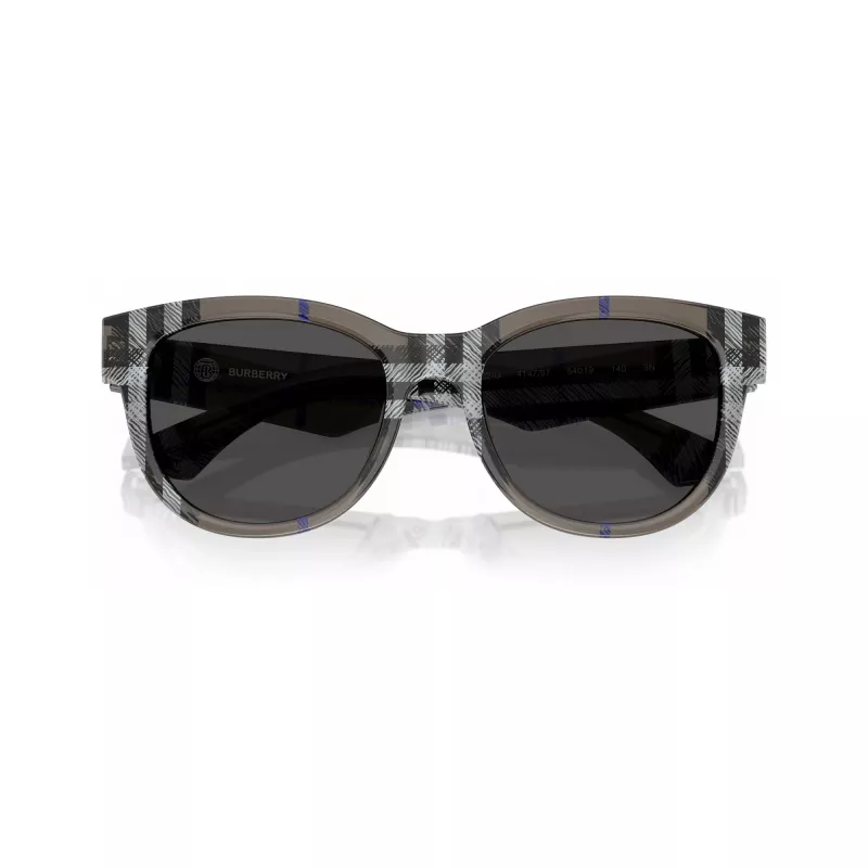Burberry BE4432U414787 dames zonnebril, vierkant, Dark Havana/Dark Grey, 54/19/140 mm
