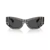 Burberry BE4450U414787 dames zonnebril Dark Havana/Dark Grey 54/19/140 mm