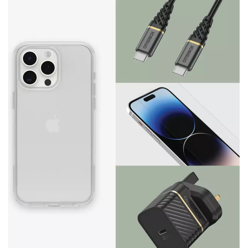 OtterBox Symmetry Clear hoes voor iPhone 15 Pro Max – transparant 77-92664