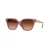 Versace dames VE4471B cat-eye zonnebril, Havana montuur, bruin gradientglas, 56mm VE4471B54755M