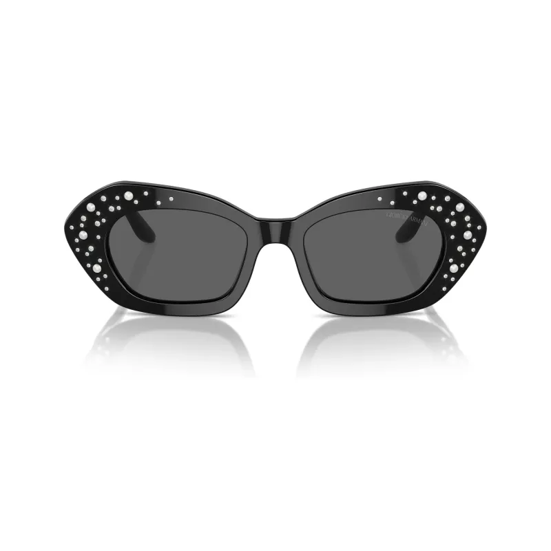 Giorgio Armani dames AR8213BU5001B rechthoekige zwarte zonnebril