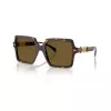Versace VE4441-108-73 dameszonnebril - Havana montuur, bruine glazen, 55mm