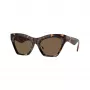 Burberry BE4420U300273 dameszonnebril, vierkant, Dark Havana montuur, bruine gradient-glazen, 55mm