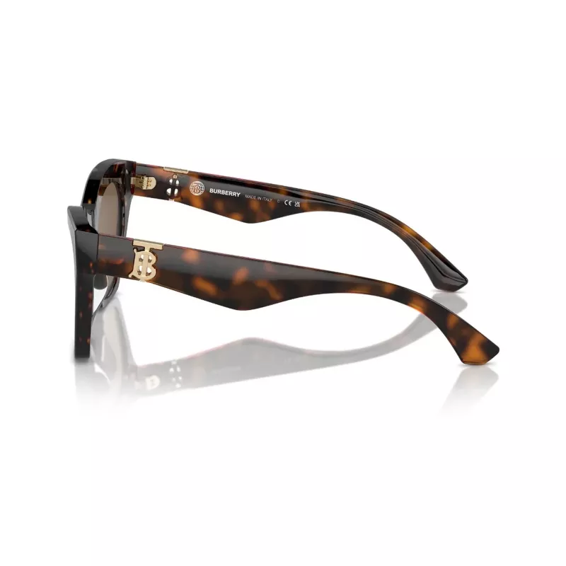 Burberry BE4420U300273 dameszonnebril, vierkant, Dark Havana montuur, bruine gradient-glazen, 55mm