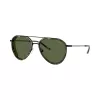 Emporio Armani herenzonnebril rechthoekig EA2163-300171 zwart/grijs 56mm