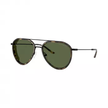 Emporio Armani herenzonnebril rechthoekig EA2163-300171 zwart/grijs 56mm