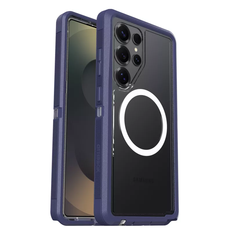 OTTERBOX Defender XT Clear MagSafe hoes voor Samsung Galaxy S25 Ultra – paars (Thistle Purple) 77-97585