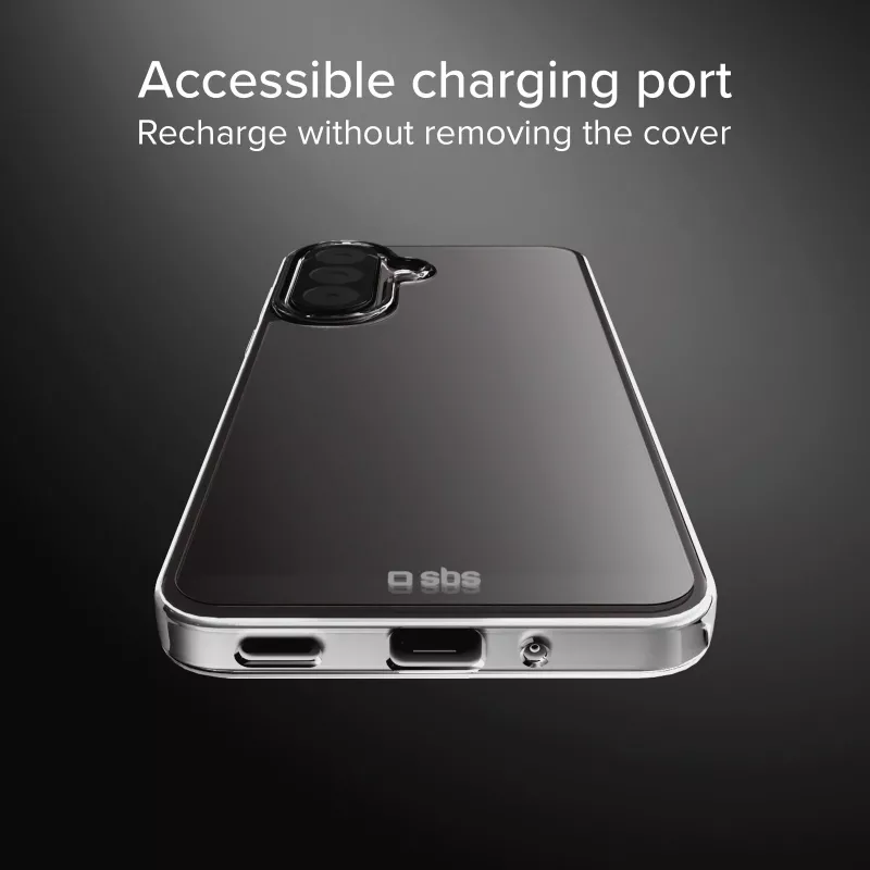 SBS Mobile transparante TPU achterzijde hoes voor Samsung Galaxy A37 TED3OCOVSAA37
