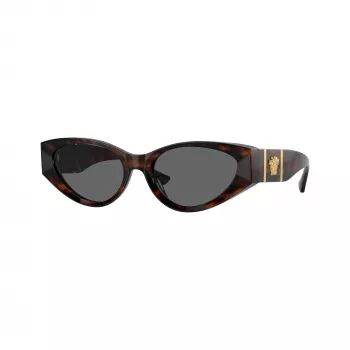 Versace VE4454-542987 dames cat-eye zonnebril, havanna/donkergrijs, 55mm