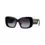 Burberry BE4410-30018G dames zonnebril – zwart montuur, grijze gradient-glazen, 52mm