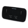 AIWA CRU-19RD rode wekkerradio met FM/AM-tuner, dubbele wekker, snooze, sleeptimer, LED-display, batterijback-up