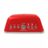 AIWA CRU-19RD rode wekkerradio met FM/AM-tuner, dubbele wekker, snooze, sleeptimer, LED-display, batterijback-up