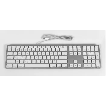 Matias bedrade USB-C-toetsenbord voor Mac – zilver – U.S. versie (FK316CS)